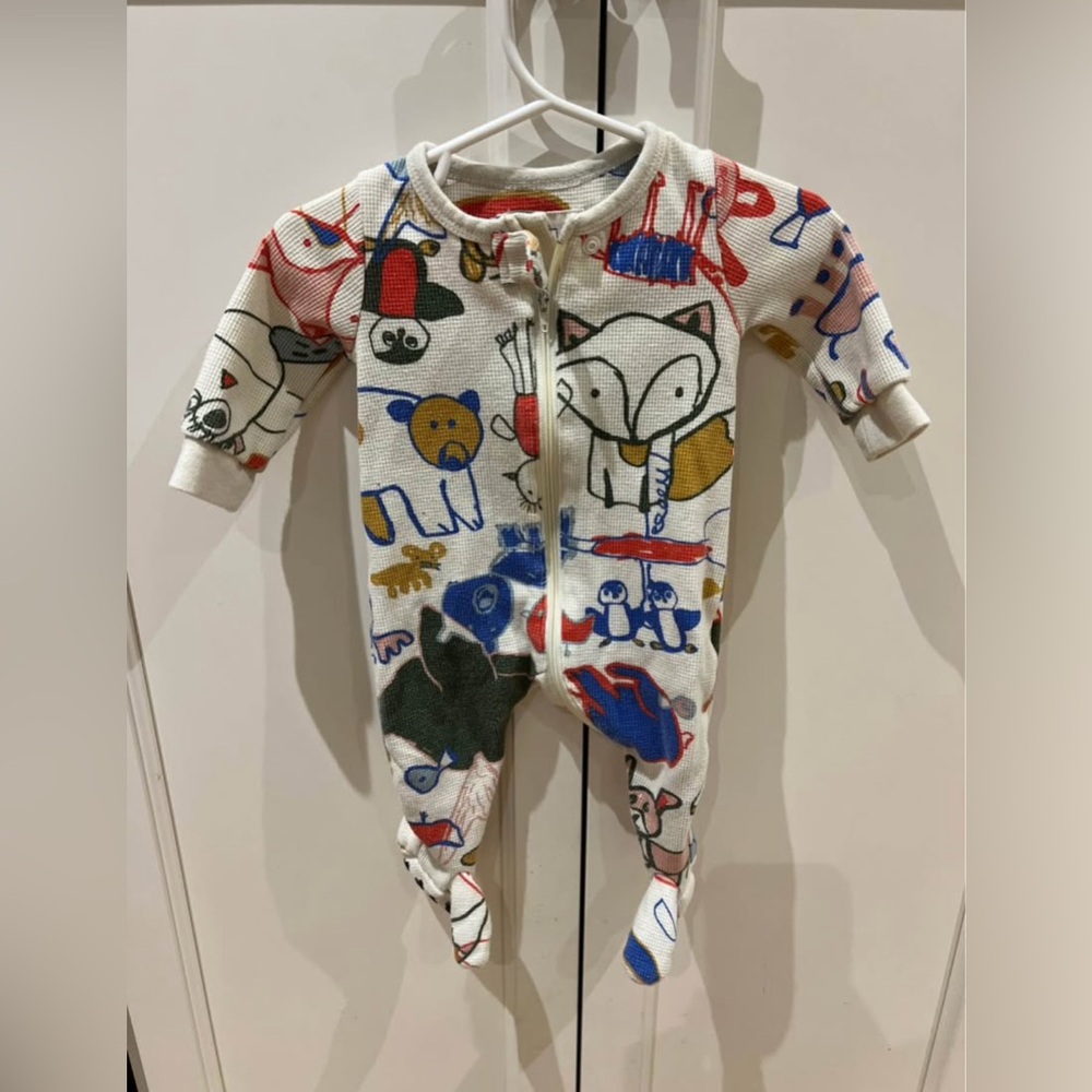 Arborist cotton Colorful One Piece with Animal Print 0-6m